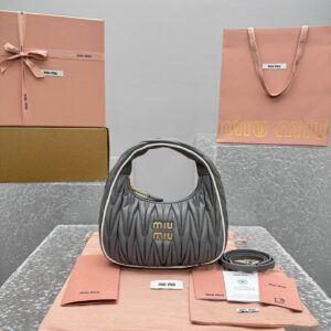 Miu Miu Wander Hobo Handbag/Crossbody Bag Dimensions: 20 x 6 x 17 cm (includes shoulder strap)